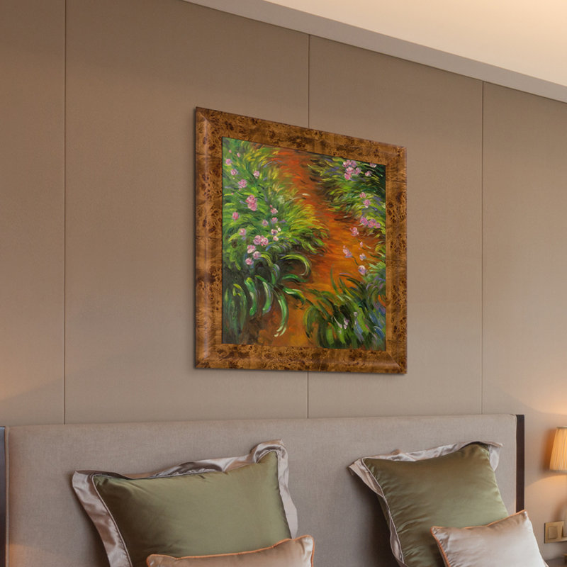 «Irises» par Claude Monet, reproduction d'art sur toile encadrée, H 29,75 po x l 25,75 po x P 2 po