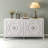 Floyds 60" W Retro Sideboard door with Circular Groove Design,Dining cabinet,Buffet table-659393394