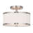 Jerikah Fabric Semi Flush Mount