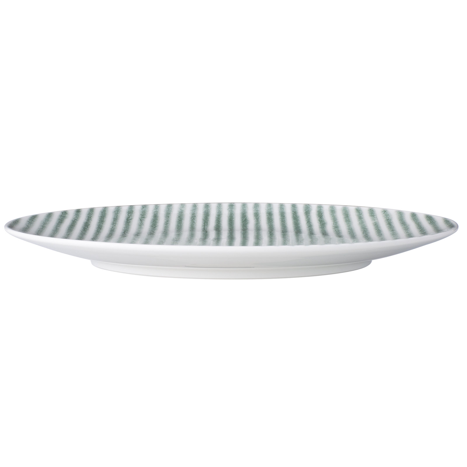 Noritake Hammock Coupe Salad Plates - Stripes, 9-1/2", Green
