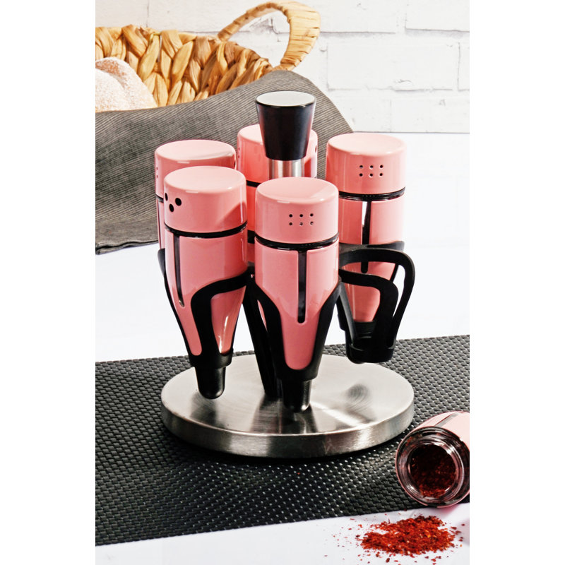 Freestanding Spice Jar & Rack Set