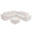 Canapé modulaire en L 107 po avec repose-pieds mobile 107 po Boucle