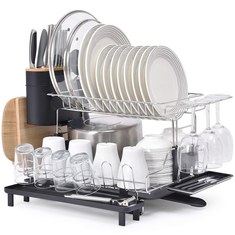 Mexborough Stainless Steel Two Tier Dish Rack