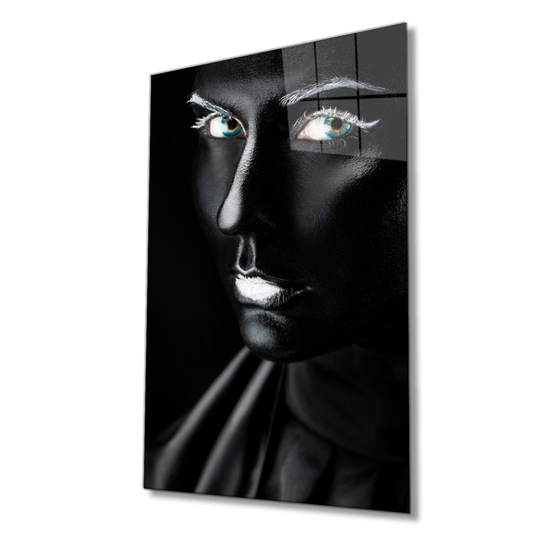 Élégante peinture décorative en verre trempé 18,1 po x 28,3 po | 100% verre trempé, épaisseur: 0,16 pouce | Superbe œuvre d'art pour la décoration intérieure, le salon et les espaces de bureau, durable et facile à nettoyer