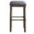 Wood Upholstered Bar Stools, Set Of 2, Grey