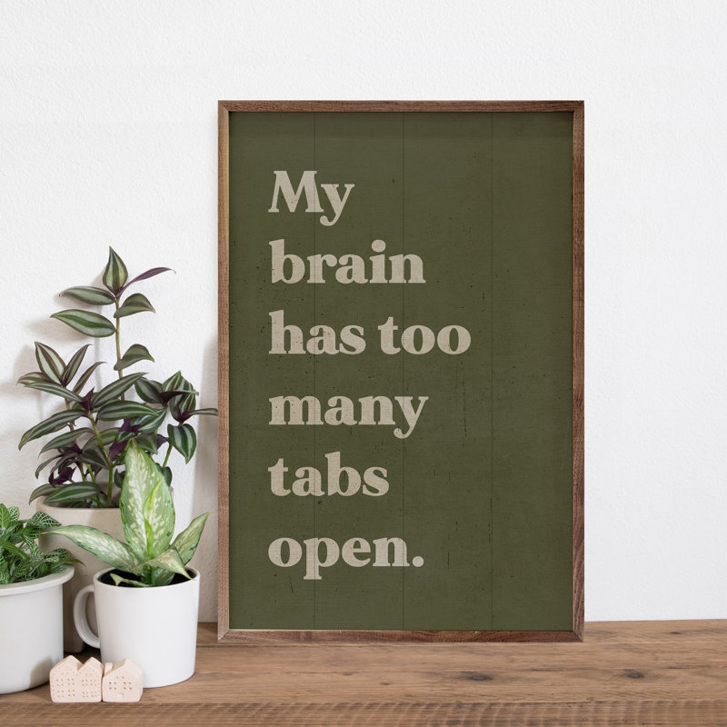 Too Many Tabs Open Green, H 8 po x l 5 po, Vert