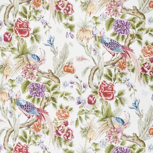 Schumacher Majestic Garden Fabric | Wayfair