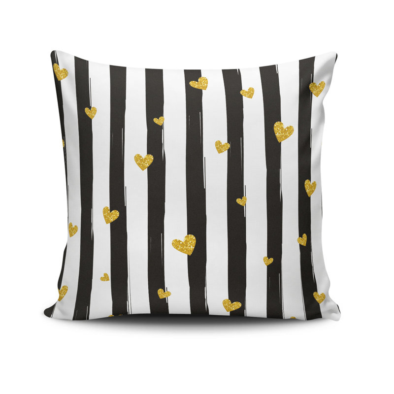 Housse de coussin Ermo, 17 x 17 pouces, 50% coton / 50% polyester | Lavable à la machine à 104 ° F, repassable, fermeture à glissière dissimulée | Parfait pour le salon, la chambre à coucher et la décoration intérieure élégante