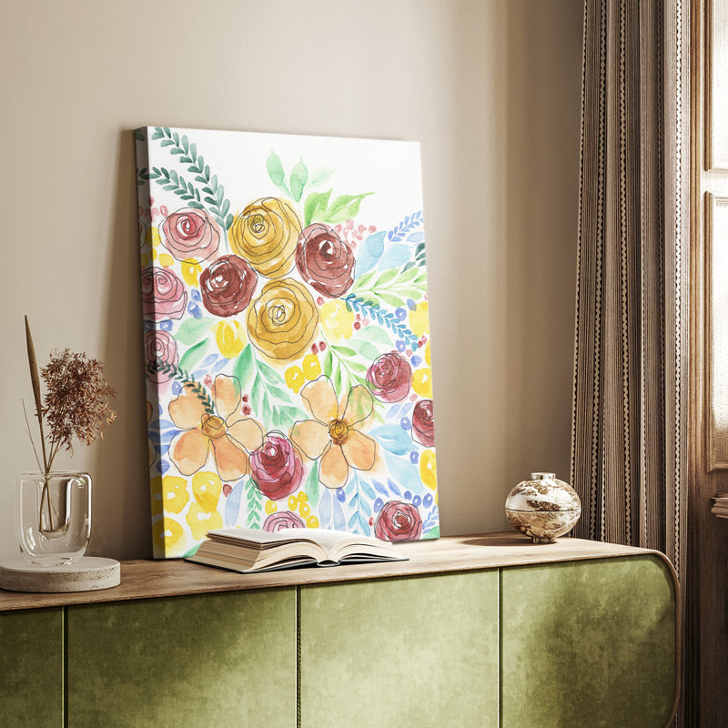 Flower Carousel I - galerie sur mesure, H 18 po x l 12 po