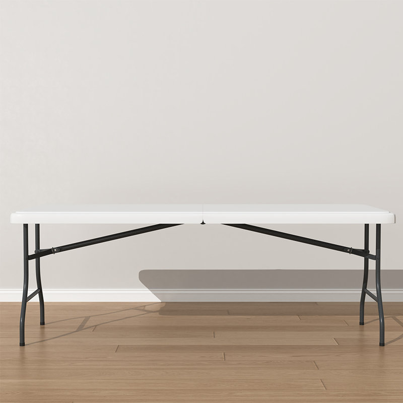 Lightweight Outdoor Plastic Foldable Table For Party, 29.13" H x 71.65" W x 29.13" D