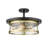 3-Light Flush Mount With Glass Shade-90635521
