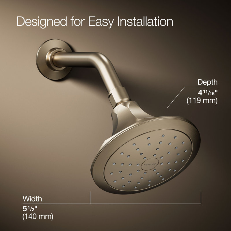 Memoirs Full/Standard Fixed Shower Head, Vibrant Brushed Bronze