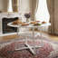 Round Metal Base Dining Table-611522172-611522175