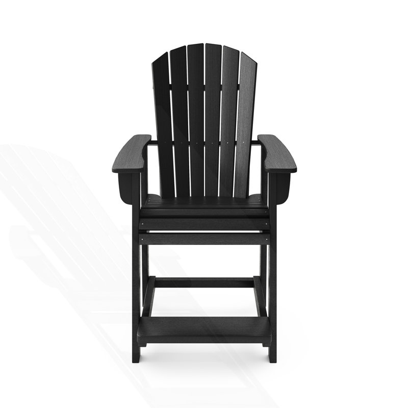 Chaise de comptoir de style Adirondack, Noir