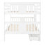 Lit superposé double au-dessus de double avec tiroirs et échelle pour les meubles de chambre à coucher, de chambre d'amis