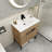 Aintzane 30.01 " W Free Standing Wall Mounted 1 Single Vanity Bathroom Vanity With Ceramic Top
