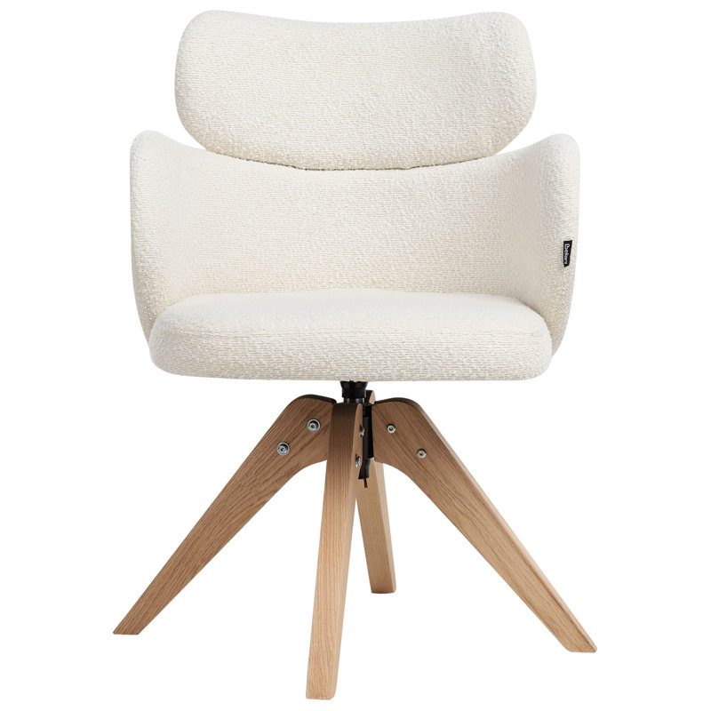 MARCY 49cm H Polyester Upholstered Armchair in Beige
