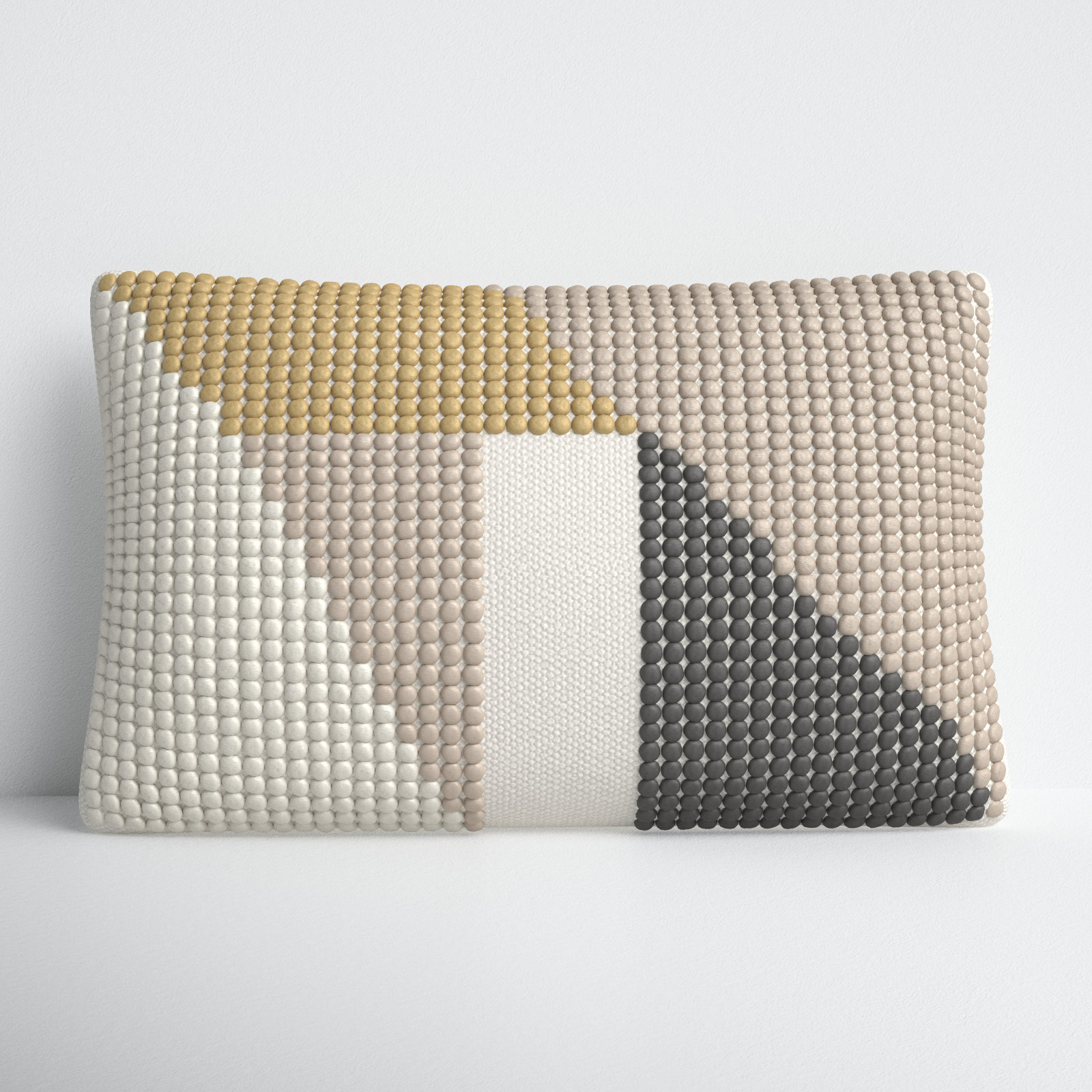 Jazelle 21" x 13" Embroidered Throw Pillow, Polyester/PolyFill