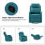 Fauteuil inclinable pivotant en similicuir McGuffey avec base en métal-1341375075