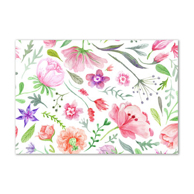 Floral Pattern - Wrapped Canvas Print
