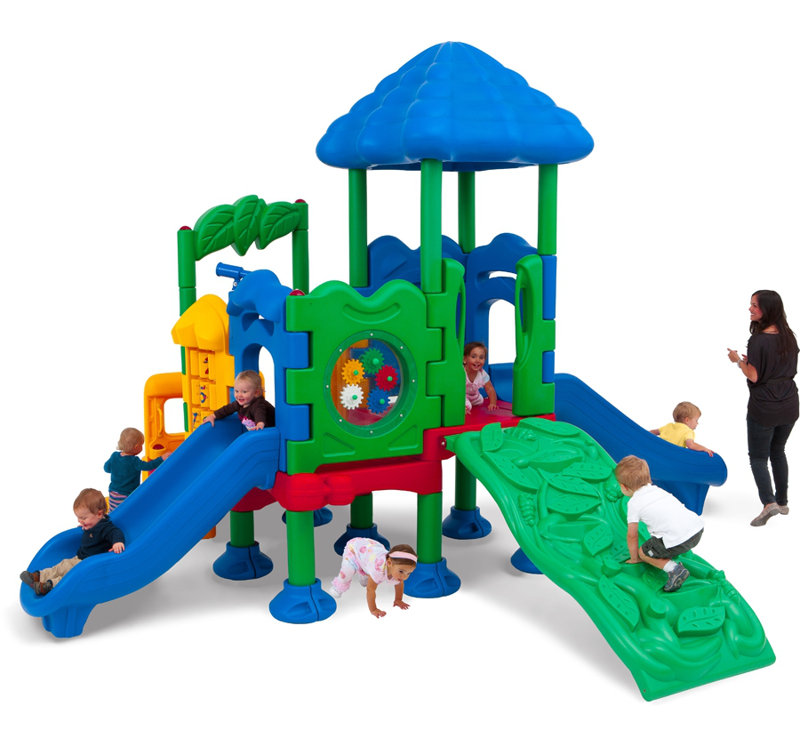 Structure de jeu Discovery Mountain avec ensemble de piquets de mise à la terre