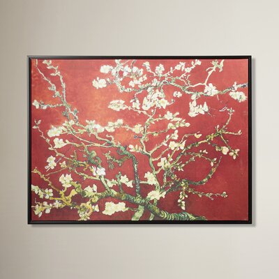 Vault W Artwork Interpretation Blossoming Almond Tree On Canvas by ...