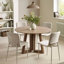 49cm H Polyester Upholstered Full Back Side Chair in Cream