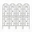 Ensemble de 4 treillis de jardin en métal 86,7 po x 19,7 po antirouille