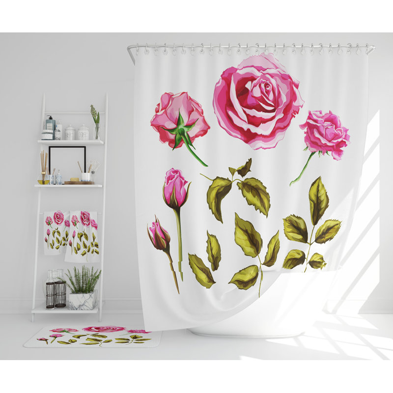 Nessiah Polyester Shower Curtain Set