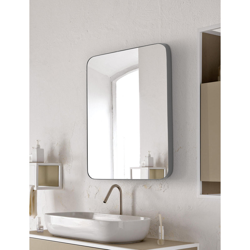 Dunstall Metal Mirror, 30" x 22", Gray
