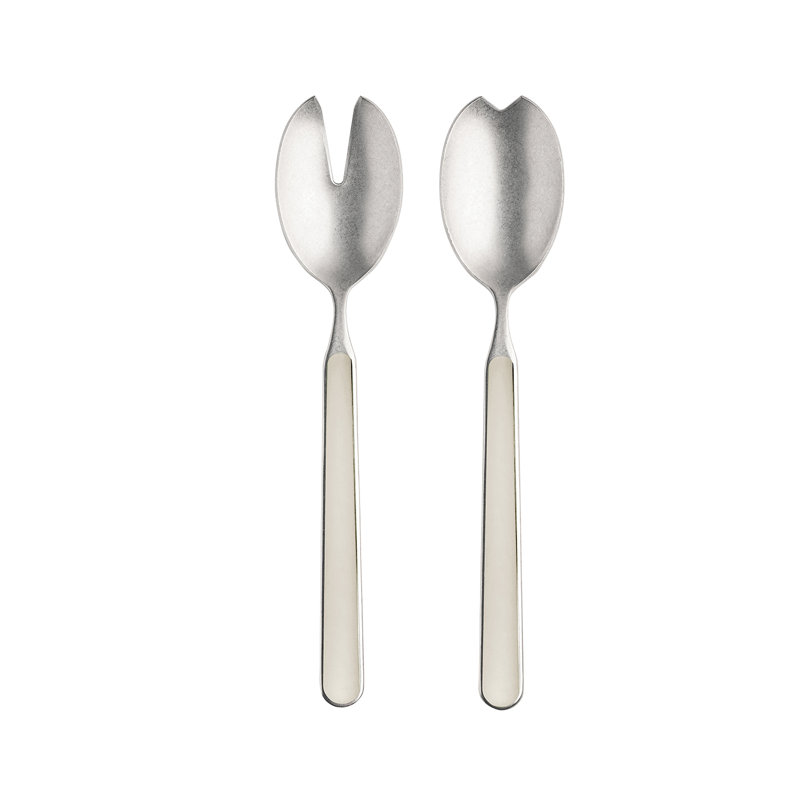Service à salade Fantasia Pewter - Tourterelle, Tourterelle des bois