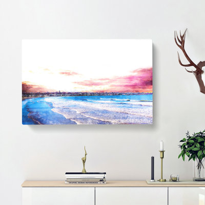 Newport Rhode Island Beach - Wrapped Canvas Photograph Print