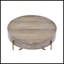 Table basse à tambour avec 1 tiroir