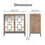 Armoire de rangement décorative avec portes en miroir Tommy Hilfiger Hayworth