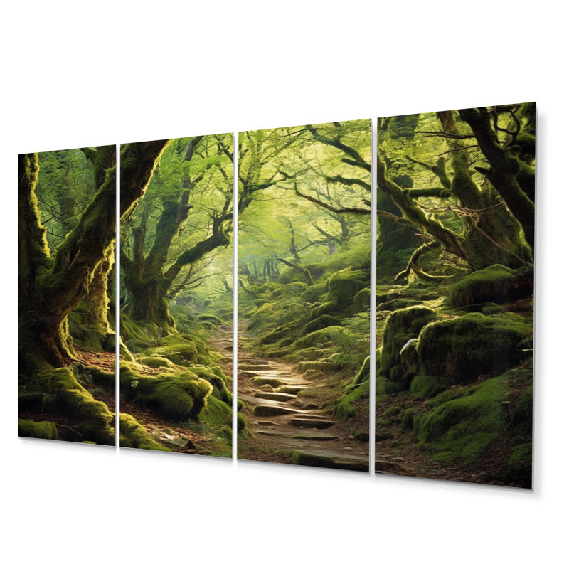Ensemble de 4 décorations murales Woodland Serenity