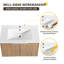 Ensemble de meuble-lavabo mural 72 po avec plateau en résine, meuble-lavabo double 72 po et 4 portes