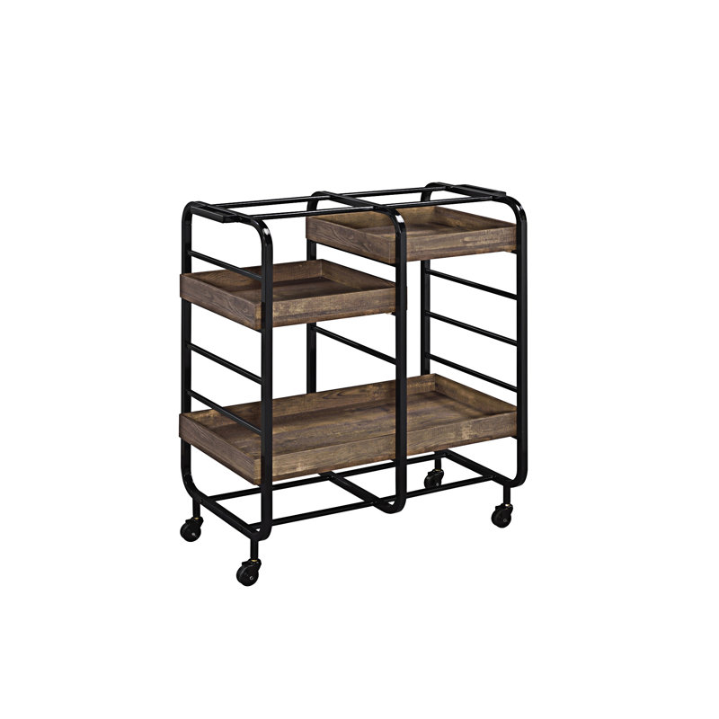 Chariot de service Laurier (fini tabouret), Noir