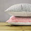 Check Print Pillow Cover - Red & White