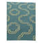 Tapis bleu sarcelle 5 x 8