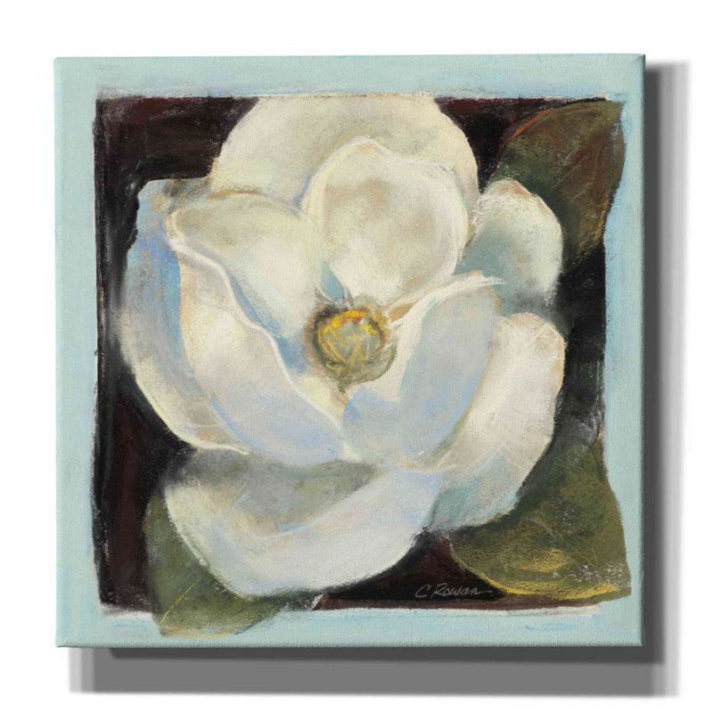 Impression sur toile «Aaratrika Magnolia II» par Carol Rowan, H 12 po x l 12 po x P 0,75 po