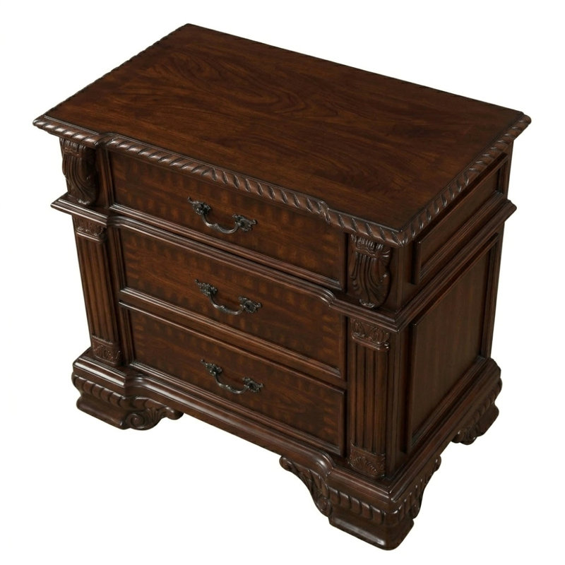 3 tiroirs Lucent W Table de chevet