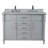 Aimee-Lynn 48 Double Vanity With White Carrara Marble Top-1425263117