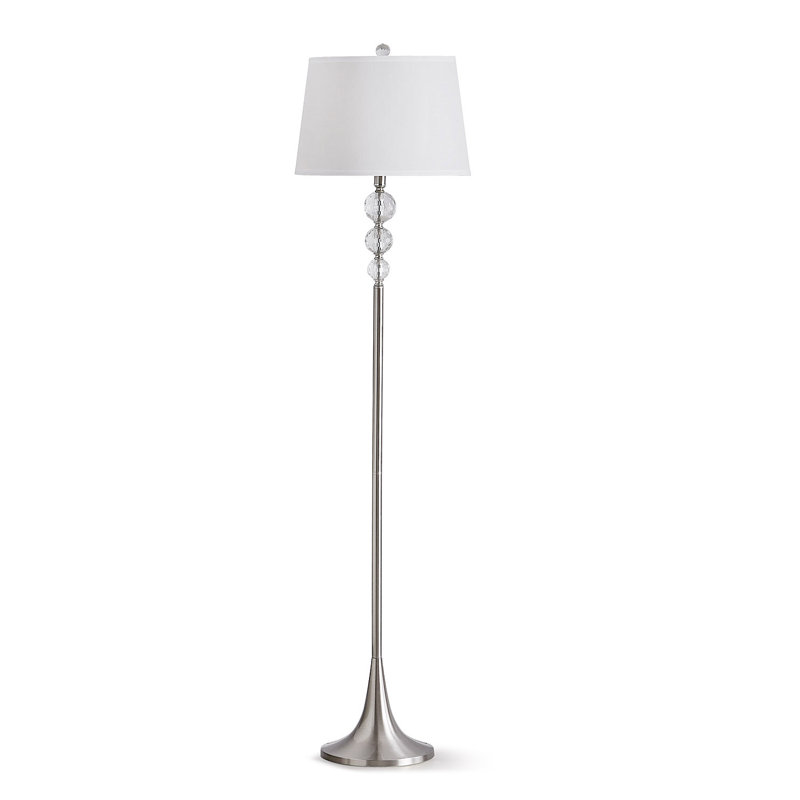 Lampe sur pied 61,5 po Bernaldo, Nickel brossé