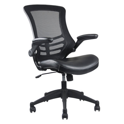 Techni Mobili Stylish Mid-Back Mesh Office Chair With Adjustable Arms