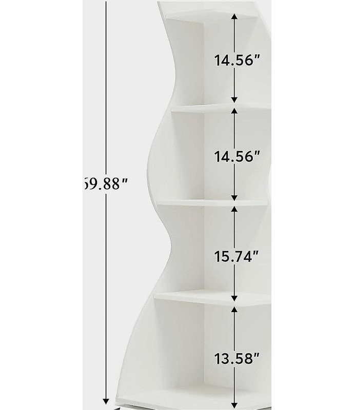 Support pour plante à 5 niveaux, Blanc