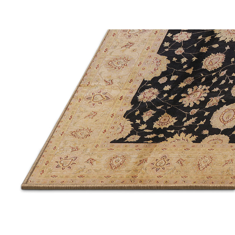Tapis oriental noir / beige Hayasdan, Rectangle 5 pi x 8 pi