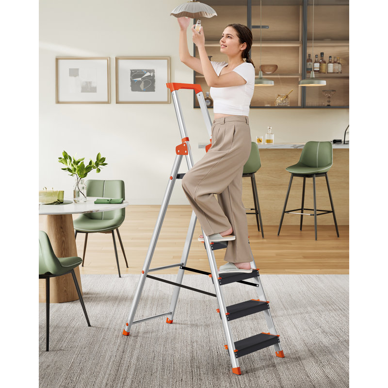 Aluminium Step Ladder, Black