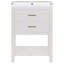 Meuble-lavabo de salle de bain moderne 24 po avec lavabo supérieur
