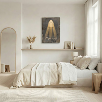 Ensemble d'un tableau sur toile « L'espoir renaît »