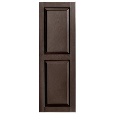 Exterior Vinyl Raised Panel Shutter Single